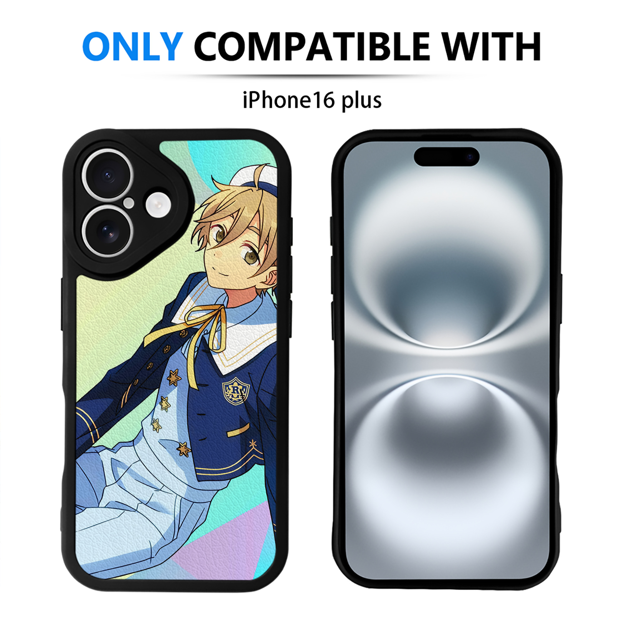（画像用） あんさんぶるスターズ! Ensemble Stars 【iPhone 16シリーズ対応】シリコンスマホケース（レザー調） 材質：シリコン